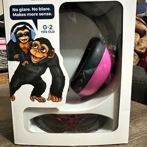Pink and Black Baby Headphones